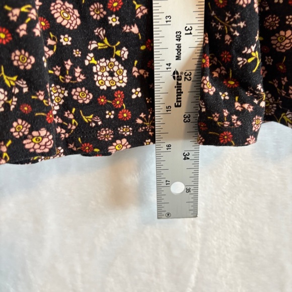 Boden‎ Black Floral jersey mini Dress 4 - Picture 6 of 10